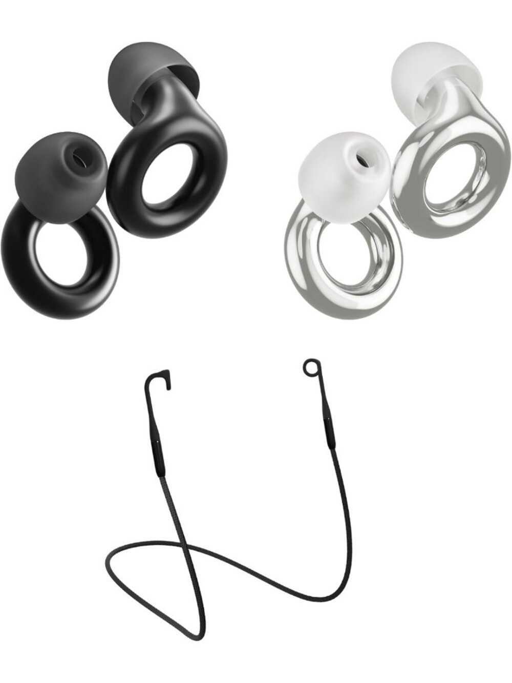 Reusable Earplugs for Concerts & Festivals | 2-Pack Noise Reduction 18 dB